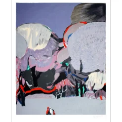 GODARD Gabriel - Lithographie originale "Le jardin enchanté" 76x56cm