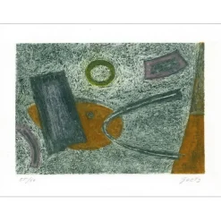 GOETZ Henri - Gravure originale "Composition" 28x38cm