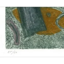 GOETZ Henri - Gravure originale "Composition" 28x38cm