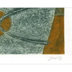 GOETZ Henri - Gravure originale "Composition" 28x38cm