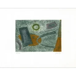 GOETZ Henri - Gravure originale "Composition" 28x38cm