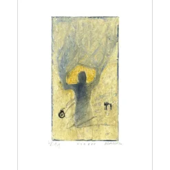 GORODINE Alexis - Gravure originale "Hombre" 33x25cm