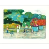 GORRITI Gilles - Lithographie originale "Promenade au parc" 56x76cm