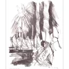 GRAU-SALA Emilio  - Lithographie "La messe" 27x21cm - 1963 - Signée à l'encre