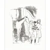 GRAU-SALA Emilio  - Lithographie "L'écurie" 32x25cm