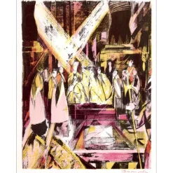 GRAU-SALA Emilio  - Lithographie originale "L’événement" 27x21cm - 1963
