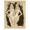 GRAU-SALA Emilio - Lithographie "Les Miss" 32x25cm - 1971