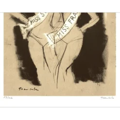 GRAU-SALA Emilio - Lithographie "Les Miss" 32x25cm - 1971