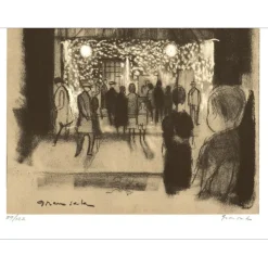 GRAU-SALA Emilio - Lithographie "Marlène Dietrich" 32x25cm - 1971
