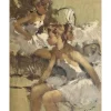 GRISOT Pierre - Peinture  "Ballerines, Danseuses" 35x27cm (6F)