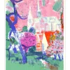 GUIRAMAND Paul - Lithographie originale "La Cathédrale de Chartres" 62x52cm - 1963