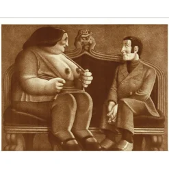 GUIRÉ-VAKA Michel - Lithographie "Exposition Centre BUREF" 59x53cm - 1976