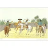 HADDELSEY Vincent - Lithographie originale "Les charros mexicains" 37x54 cm - 1985 - Signée et Numérotée