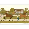 HADDELSEY Vincent - Lithographie originale "Les ventes de yearling" 37x54 cm - 1985 - Signée et Numérotée