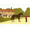 HADDELSEY Vincent - Lithographie originale "Les haras nationaux" 37x54 cm - 1985 - Signée et Numérotée