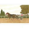 HADDELSEY Vincent - Lithographie originale "Le trot" 37x54 cm - 1985 - Signée et Numérotée