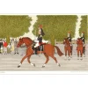 HADDELSEY Vincent - Lithographie originale "La garde républicaine" 37x54 cm - 1985 - Signée et Numérotée