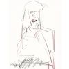 HASCH Victor - Dessin original au fusain "Portait 02" 76x56cm - 1998