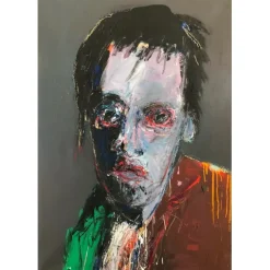 HASCH Victor - Huile sur Toile "Truman Capote" 130x89cm (60P) - 2012