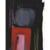HASCH Victor - Peinture originale à l'acrylique sur papier "Vezelay" 74x55cm