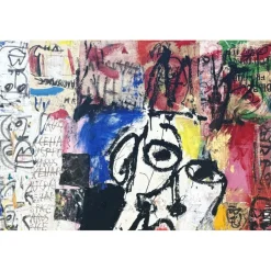 HASCH Victor - Peinture originale à l'acrylique sur toile "Andy Warhol" 195x130cm (120F) - 1999