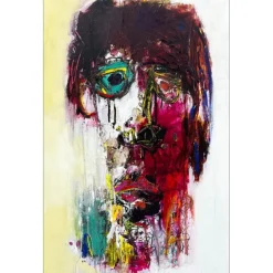 HASCH Victor - Peinture originale à l'acrylique sur toile "Portrait III" 100x65cm (40M)