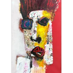 HASCH Victor - Peinture originale à l'acrylique sur toile "Portrait II" 100x65cm (40M)