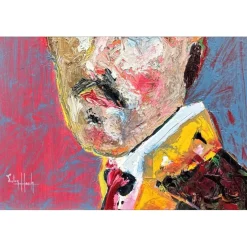 HASCH Victor - Peinture originale à l'acrylique sur toile "El Picador" 65x54cm (15F) - 1998