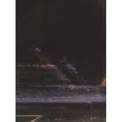 HASTAIRE Claude - Lithographie originale "Composition II" 74x53cm