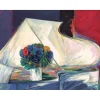 HEMERET Claude - Lithographie originale "Bouquet et piano II" 56x73cm