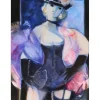 HILAIRE Camille - Aquarelle originale "Danseuse de cabaret" 40x30cm