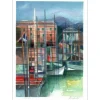 HILAIRE Camille - Lithographie originale "Côte d'Azur, Le Port de Nice" 50x37cm
