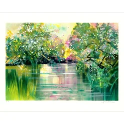 HILAIRE Camille - Lithographie originale "Reflets d'Automne" 56x76cm
