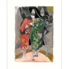 HILAIRE Camille - Lithographie originale "Le cirque, le clown musicien"  Vélin 74x53cm