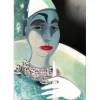 HILAIRE Camille - Lithographie originale "Le cirque, le clown blanc" 53x37cm