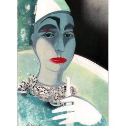 HILAIRE Camille - Lithographie originale "Le cirque, le clown blanc" 53x37cm