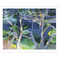 HILAIRE Camille - Lithographie originale "Paysage de saint Jean Cap Ferrat" 56x76cm