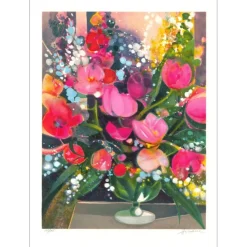 HILAIRE Camille - Lithographie originale "Bouquet VII" 76x55cm