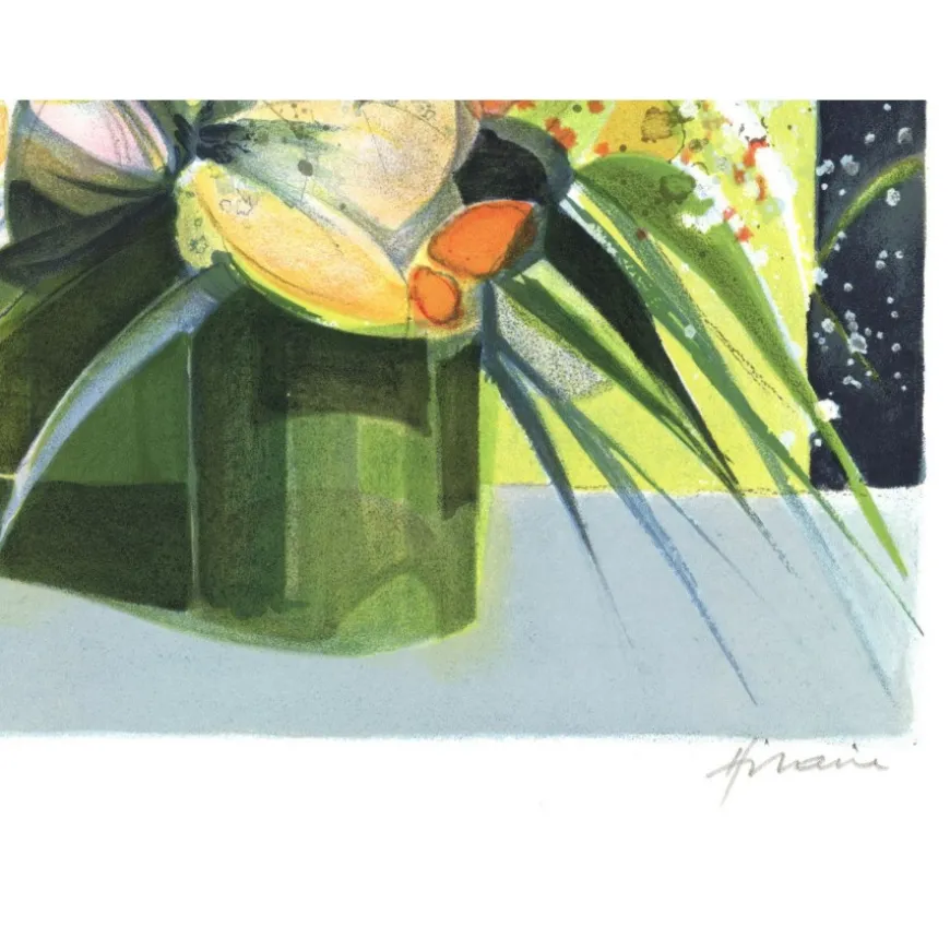 HILAIRE Camille - Lithographie originale "Bouquet IV" 60x45cm