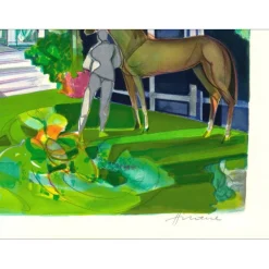 HILAIRE Camille - Lithographie originale "Le Manoir du Mad" 56x76cm