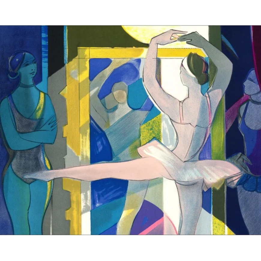 HILAIRE Camille - Lithographie originale "Ballerines, la danse" 56x75cm