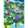 HILAIRE Camille - Peinture originale à la gouache "Bouquet de fleurs" 62x43cm