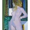 HILAIRE Camille - Peinture originale à la gouache "Femme nue" 64x52cm