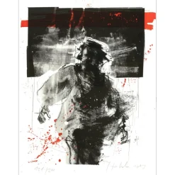 HOHLER Christophe - Lithographie originale "Personnage" 38x29cm - 2013
