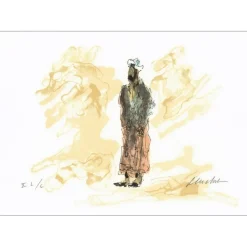 HUCHET Urbain - Lithographie originale "Impressions d'Egypte VI" 30x45cm