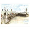 HUCHET Urbain - Lithographie originale "Paris, Le Pont Alexandre III" 54x76cm