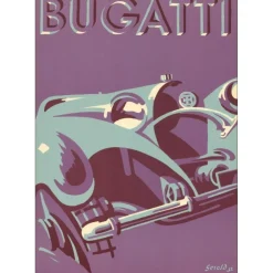 HUNZIKER Gerold (Gérold) - Lithographie "BUGATTI" 64x50cm - 1932