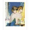IMAI Sachiko - Lithographie originale "Deux élégantes" 76x56cm