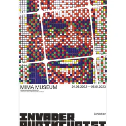 INVADER - Affiche "Exposition RUBIKCUBIST 6" 60x40cm - 2023