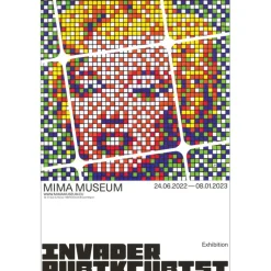 INVADER - Affiche "Exposition RUBIKCUBIST 7" 60x40cm - 2023